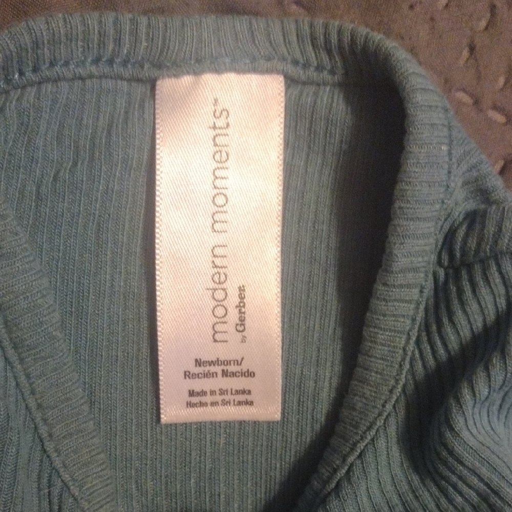 Adorable Kids Footies Set - Blue and Tan - Picture 6 of 7